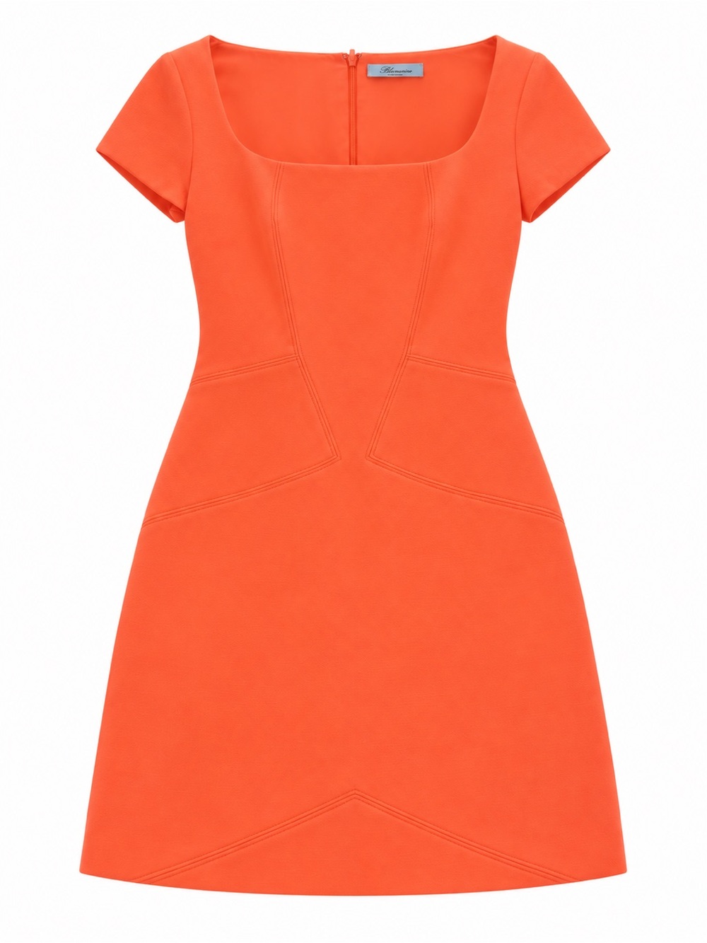 Blumarine bright coral pink dress